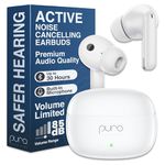 Puro Sound Labs PuroQuiet-Air- Volume Limiting, True Wireless, Active Noise Cancelling Earbuds with Built-in Microphone