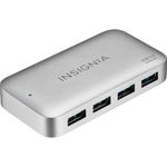 Insignia 4-Port USB 3.0 Hub with 5ft. Cable Power Supply, USB Splitter Expander for Laptop, Xbox, Flash Drive, HDD, Console, Printer, Camera, Keyborad, Mouse, MacBook, Surface, PC