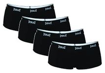 Everlast Women's 4 PK Boyshorts Size S, COM D: Black, Black, Black, Black