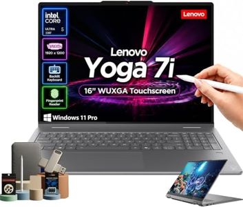 Lenovo Yoga 7i 2-in-1 Touchscreen AI Laptop, 16" WUXGA, 16GB RAM, 1TB SSD, Intel Ultra 5 226V, Copilot+ PC with 40 Tops NPU, Backlit KB, Fingerprint, Wi-Fi 7, Thunderbolt 4, Windows 11 Pro