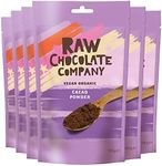 The Raw Chocolate Company Organic Cacao Powder 180g x 6 - for Baking & Chocolate Making - Vegan, Dairy Free, Gluten Free, Unsweetened Superfoods