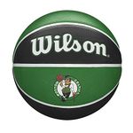 Wilson Basketball, NBA Team Tribute Model, BOSTON CELTICS, Outdoor, Rubber, Size: 7