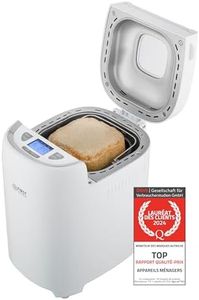 TZS First Austria Machine à pain multifonctionnelle avec 13 Programmes, 550W, niveaux de brunissement réglables, 700-900g Pain, Minuteur, Maintien au Chaud, Arrêt Automatique, Blanc - Machines à Pain