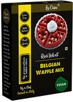 La Casa Red Velvet Belgian Waffle Mix|Pancake Mix|Multigrain|Vegan|Egg-Less|Extra Crisp|400gram