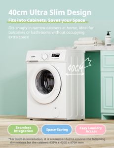 COMFEE 6kg Washing Machine – White Front Load Laundry Appliance