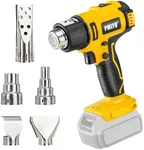 PMLYQ Cordless Heat Gun for Dewalt 20v Battery,350W Fast Heating Soldering Hot Air Gun,2-Temp Setting Max 1022°F(550°C),Heat Gun for Tube Bending,Resin & Decorating (Tool Only NO Battery)