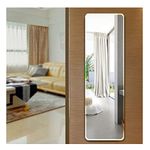 Ecentaur Frameless Door Mirrors Wall Mirror Full Length Body Mirror for Wall Mounted Bedroom Closet Wardrobe Long Size Mirror