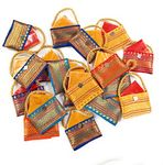 Pranaam product Handcrafted Bag Shaped with Haldi-Kumkum Packs 20pcs (mix color)(2.6 * 2.6 inches)