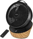 4UMOR Quiet Fan 10 inch Desk Fan DC Motor 20dB Silent Air Circulator Fan Turbo Oscillating Fan 12 Speeds 3 Modes 8H Timer Remote Control Cooling Fan for Bedroom Home Office