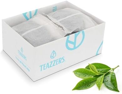 Teazzers Premium All-Natural Green Tea Bags – Great for Foodservice Commercial Ice Tea Brewers | Unsweetened USA-Made Bulk Green Tea for Restaurants, Cafés & Home Brewing (3 Ounce, 32 Count)