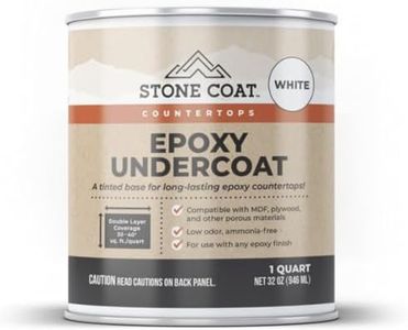 Stone Coat Countertops White Epoxy Undercoat – Epoxy Paint and Epoxy Primer for Coating MDF, Plywood, and Porous Materials! Great for DIY Epoxy Countertop Kit! 1 Quart, 32 Fl Oz