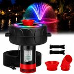 Pond Fountain Aerator with Lights RGB Light 1HP 750W 110V Fountain
