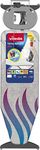 Vileda Total Reflect Plus Ironing Board XXL Large Ironing Board with Socket 130 x 44 cm for Steam Ironing Station Height Adjustable 74-97 cm Heat-Resistant Titanium Cover Foldable & Stable, TÜV Tested