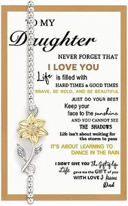 Tarsus Daughter Gifts from Dad, Daughter Bracelets Jewelry Birthday Valentines Christmas Gifts for Daughters from Father