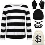 URATOT Kid's Robber Costume Set Bla