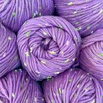 Tweed Twinkles Soft Baby Yarn for Crocheting, 8 Skeins, 696Yds/400G, Free Patterns - Acrylic Baby Blanket Knitting Yarn with Flecks - Size 3 DK Light Worsted Weight - Wisteria Purple