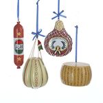 Kurt Adler 2.5"-3.75" Deli Food Ornaments, Set of 4