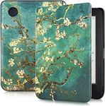 Caweet Case for Kobo Clara Colour/Kobo Clara BW 6 Inch 2024 Release, Ultra Lightweight PU Leather Shell Cover with Auto Wake/Sleep, Almond Blossom