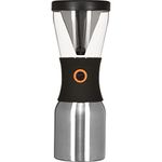 Asobu Coldbrew Portable Cold Brew Coffee Maker with a Vacuum Insulated 40oz Stainless Steel 18/8