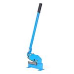 Manual Metal Shear Cutter|Metal Cutting Bench Mounted Heavy-Duty Hand Shear Manual Shearing Machine Metal Plate Tool Benchtop Hand Shears 125-200mm Sheet Metal Guillotine Tool (200mm)