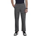 The Indian Garage Co Men's Relaxed Fit Trousers (1022-RPBAGGYTR-04_Grey_32)