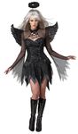 Sexy Fallen Angel Costume Medium Black