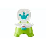 Fisher-Price Toddler Potty Training Toilet and Stepstool with Music Sounds and Removable Seat Ring, Royal Stepstool Potty, Green, HPY93