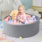 Kids Ball Pit Ball Pool for Kids Big Ball Pit for Kids Toddlers with Thicker Sponge Indoor/Outdoor Foam Ball Pit for Kids Gift Toys for Boys Girls