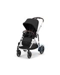 Cybex e-Gazelle S Stroller with Electronic Assist – Forward Power and Downhill Break, Rocking Feature, Modular Double Stroller, 20+ Configurations, Awarded Best Inventions 2024, Moon Black/Silver