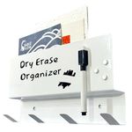 Sable Flow 4-Hook Wall Organizer with Whiteboard - Keys, Mail, Coat Storage for Home & Dorm. Includes Marker & Magnets