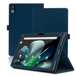 Case for Acer Iconia Tab M10, 10.1 inch, Acer Iconia Tab M10 Tablet Case, Folding Stand Protective Cover with Pencil Holder and Wrist Strap, Full Protection. (Blue)