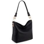 Montana West Hobo Bags for Women Top Handle Satchel Shoulder Purse Bucket Handbag, Special-black MWC-128BBK