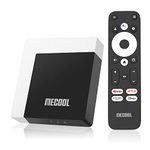 Android TV Box 11.0, MECOOL KM7 Plus Smart TV Box 4K HDR 2GB 16GB Support 2.4G/5.0G/BT 5.0/AV1 Google TV Remote Streaming Media Player with Amlogic S905X4 Netflix Google Assistant Dolby Atmos