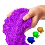 JK Active Sand 1KG Purple for Kids – Natural Kinetic Sand Kit for Kids Activity Toys | Soft Moving Sand Clay Toys for Kids Boys Girls (Purple)