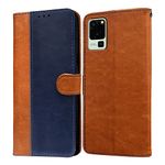 Amazon Brand- Solimo Flip for Lava Blaze 5G (Leather_CamelBlue)