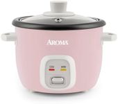 Aroma Housewares 4-Cups (Cooked) / 1Qt. Rice & Grain Cooker (ARC-302NGP), Pink