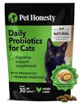 Pet Honesty Cat Probiotics Gut + Immune Health Chews - Supports Gut Health, Overall Immunity Health, Digestive Support, and Healthy Digestion, Cat Supplements & Vitamins - Chicken (30-Day Supply)