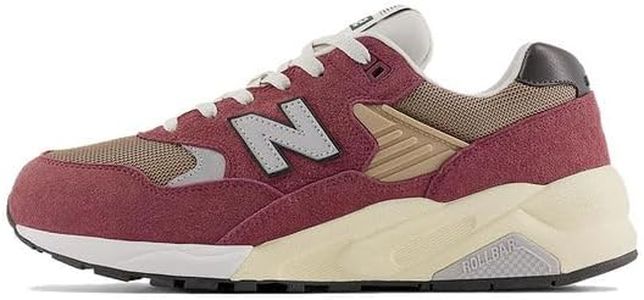 New Balance Men's 580 Sneakers, Washed Burgundy, 10 US