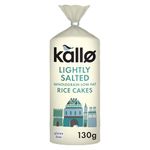 Kallo Lightly Salted Wholegrain Low Fat Rice Cakes, 12 x 130g