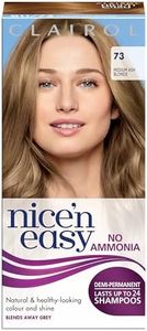 Clairol Nice'n Easy No Ammonia Hair Dye, 73 Ash Blonde, 1 Count (Pack of 1)