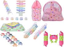 Toddylon 50 in 1 Baby Gift Packs New Born Baby Products All | Complete Daily Needs | Essentials Items | Combo Packs | Bedding & Clothing Set | Maternity Kit | Shower Gifts (Multicolor, 0-6 Months)