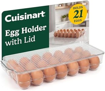 Best Brands Cuisinart Egg Holder for Fridge, Holds 21 Eggs, Stackable