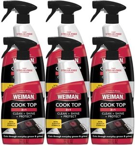 Weiman Ceramic and Glass Cooktop Cleaner - 22 Ounce (6 Pack) - Daily Use Professional Home Kitchen Cooktop Cleaner and Polish Use On Induction Ceramic Gas Portable Electric