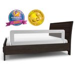 ComfyBumpy Bed Rail for Toddlers, Extra Long Toddler Bedrail Guard for Kids Twin, Double, Full Size Queen & King Mattress (Grey XL)