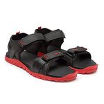 ASIAN Men's INFINITY-08 Casual Phylon Sandals | Lightweight Slip-On Party,Office,Walking & Daily Used Sandals for Men's & Boy's Black RED