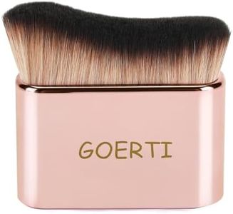 GOERTI Self Tanner Brush, Kabuki Brush for Body, Professional Body Makeup Brush for Flawless Leg Makeup, Bronzer Shimmer Glow Blend Brush, High Density Foundation Brush Makeup Brush for Cream