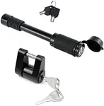 Cenipar Trailer Hitch Lock Receiver Long Hitch Pin 5/8 Inch Diameter 4 Inch Long for Truck Car and Boat Fits Class III, IV, V Hitches Towing Locks, 1/4” Dia Trailer Coupler Lock with 3/4” Inch Span