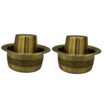 Thangam South Indian Brass Coffee Cup Dawara/Dabara & Tumbler for Serving Filter Coffee/Tea/Traditional kumbakonam Brass Dabara - Dotted | Matt - 150ml (Set of 2)