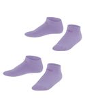 ESPRIT Unisex Kids Foot Logo 2-Pack K SN Cotton Low-Cut Plain 2 Pairs Trainer Socks, Purple (Lupine 6903), 6-8.5