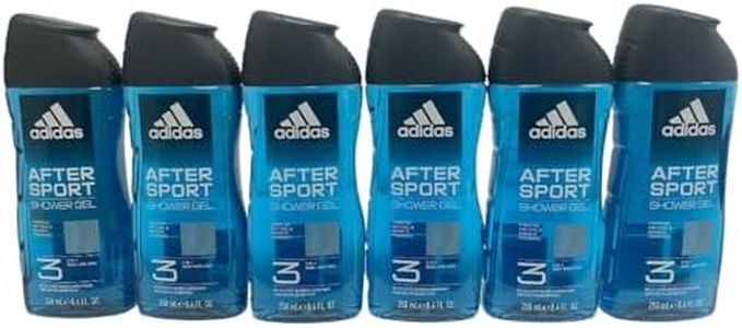 6 x Adidas Hair & Body Gel Douche